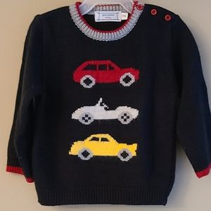 Dark navy crew neck pullover sweater